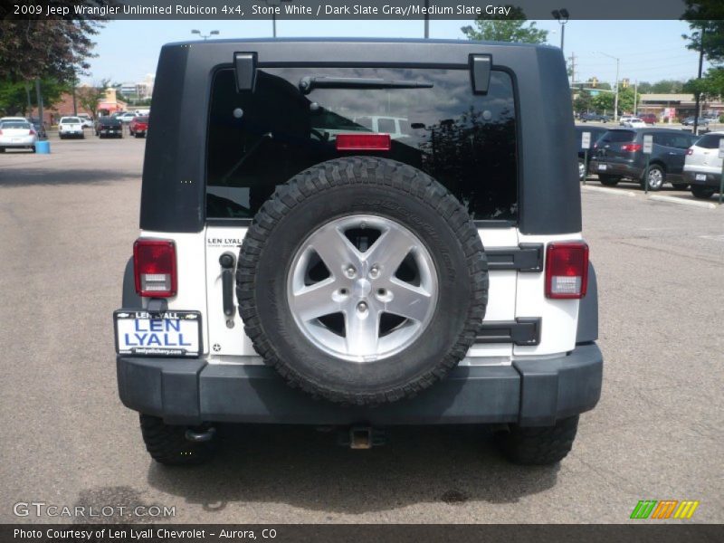 Stone White / Dark Slate Gray/Medium Slate Gray 2009 Jeep Wrangler Unlimited Rubicon 4x4