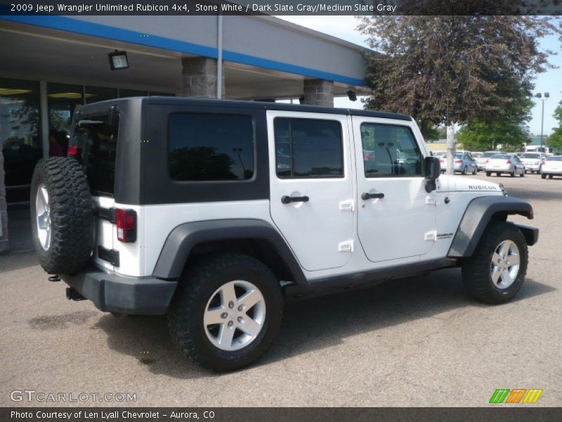 Stone White / Dark Slate Gray/Medium Slate Gray 2009 Jeep Wrangler Unlimited Rubicon 4x4