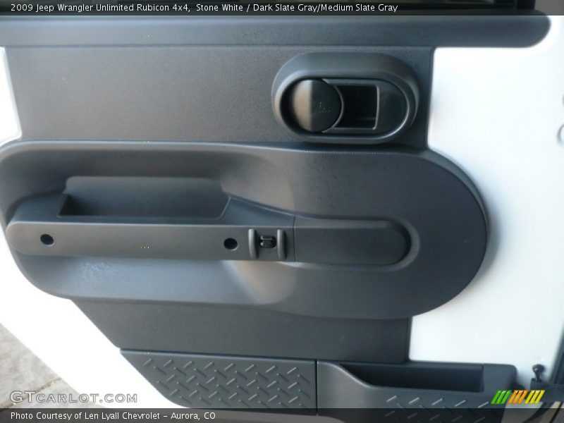 Stone White / Dark Slate Gray/Medium Slate Gray 2009 Jeep Wrangler Unlimited Rubicon 4x4