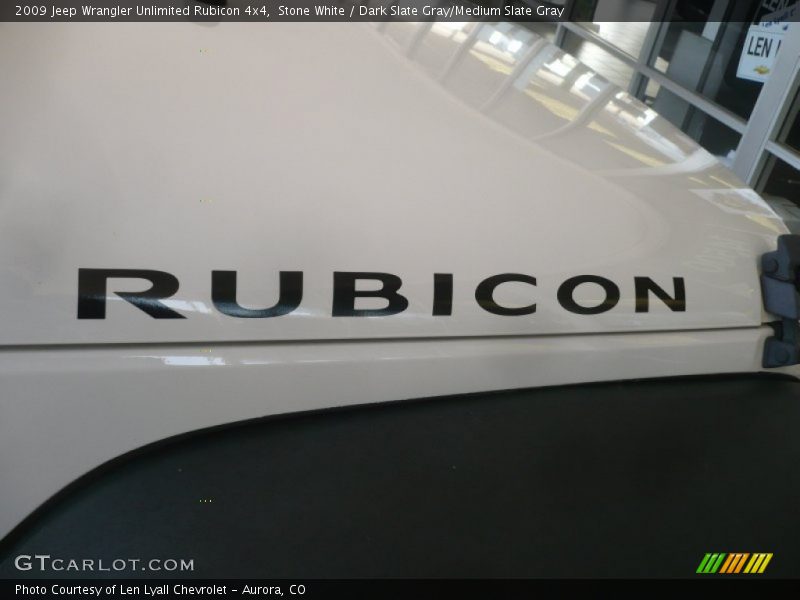 Stone White / Dark Slate Gray/Medium Slate Gray 2009 Jeep Wrangler Unlimited Rubicon 4x4