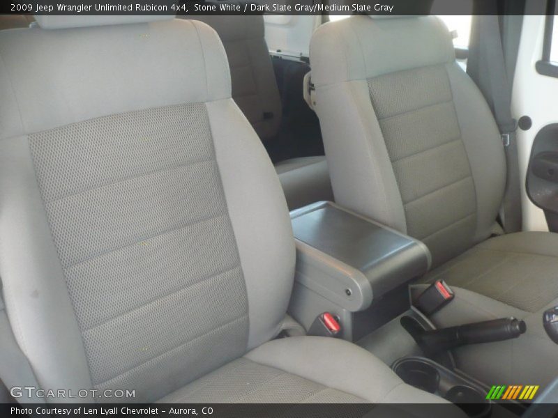 Stone White / Dark Slate Gray/Medium Slate Gray 2009 Jeep Wrangler Unlimited Rubicon 4x4