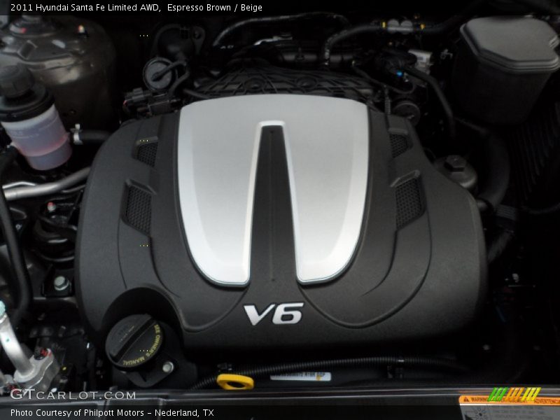  2011 Santa Fe Limited AWD Engine - 3.5 Liter DOHC 24-Valve VVT V6