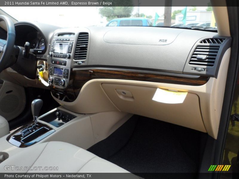 Espresso Brown / Beige 2011 Hyundai Santa Fe Limited AWD