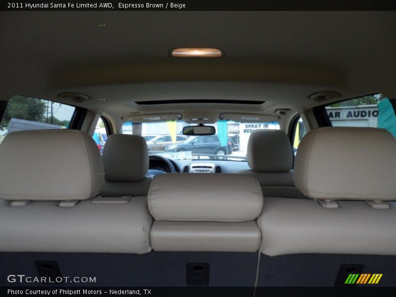 Espresso Brown / Beige 2011 Hyundai Santa Fe Limited AWD