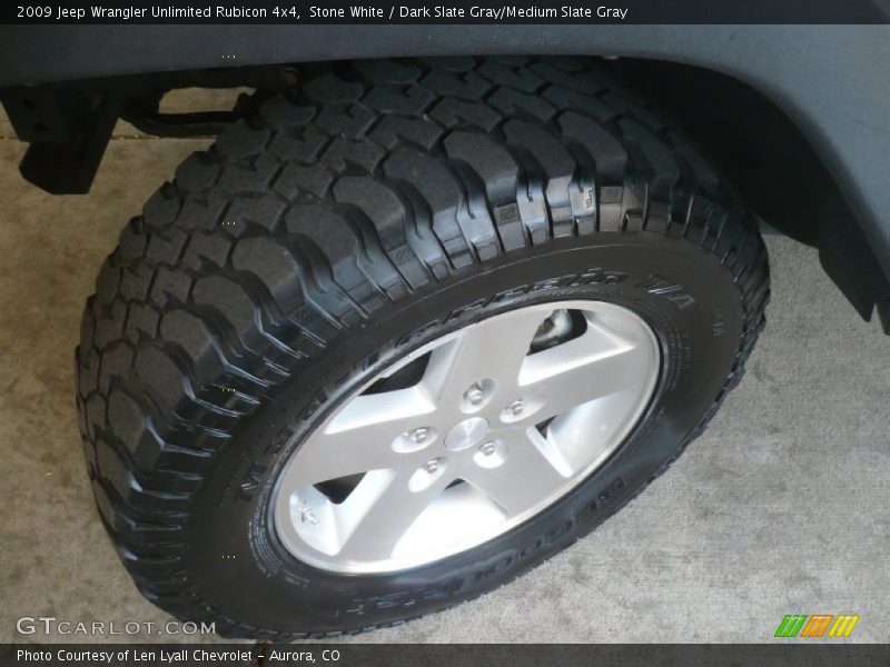 Stone White / Dark Slate Gray/Medium Slate Gray 2009 Jeep Wrangler Unlimited Rubicon 4x4