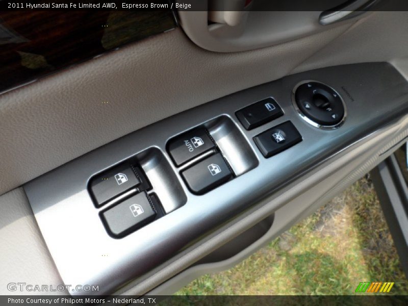 Espresso Brown / Beige 2011 Hyundai Santa Fe Limited AWD