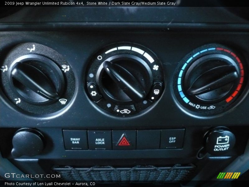 Stone White / Dark Slate Gray/Medium Slate Gray 2009 Jeep Wrangler Unlimited Rubicon 4x4