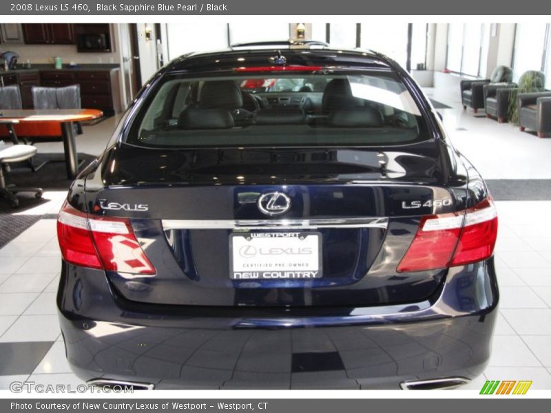 Black Sapphire Blue Pearl / Black 2008 Lexus LS 460
