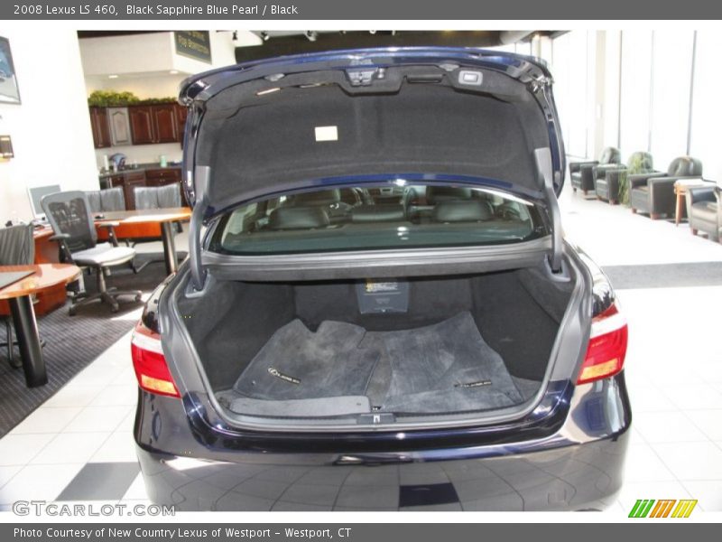 Black Sapphire Blue Pearl / Black 2008 Lexus LS 460