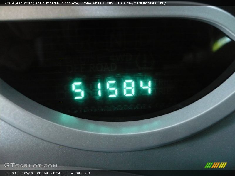 Stone White / Dark Slate Gray/Medium Slate Gray 2009 Jeep Wrangler Unlimited Rubicon 4x4