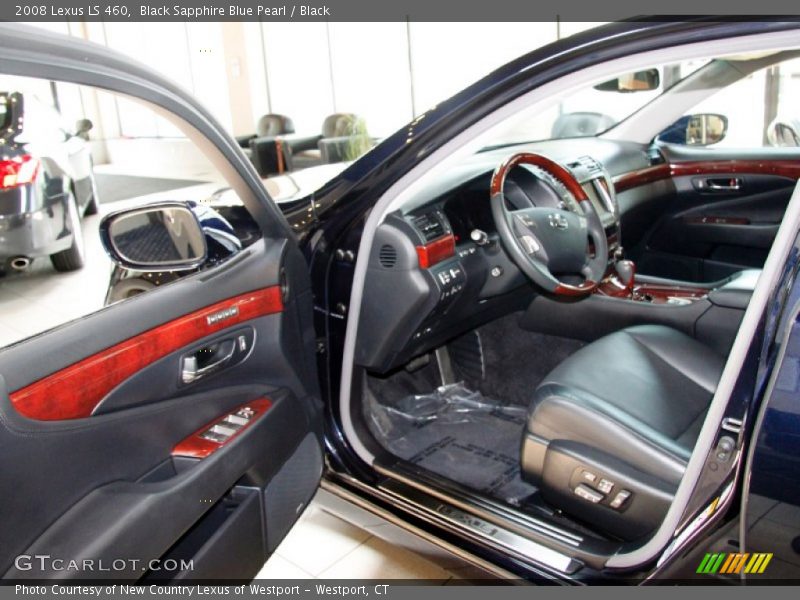 Black Sapphire Blue Pearl / Black 2008 Lexus LS 460