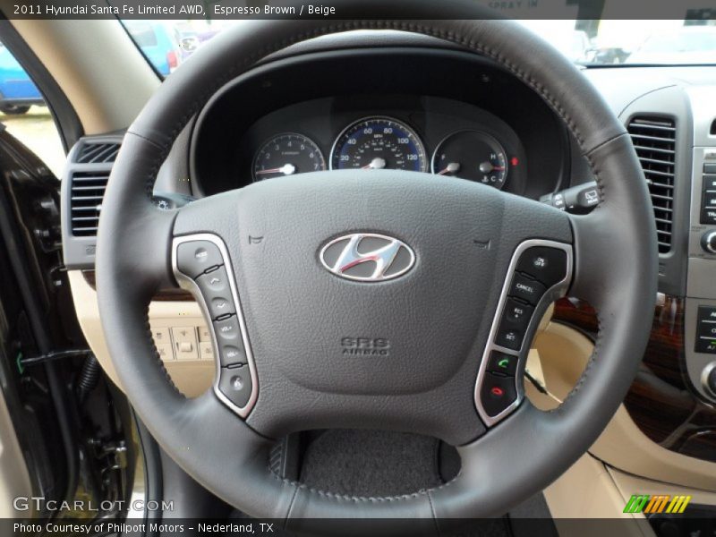  2011 Santa Fe Limited AWD Steering Wheel