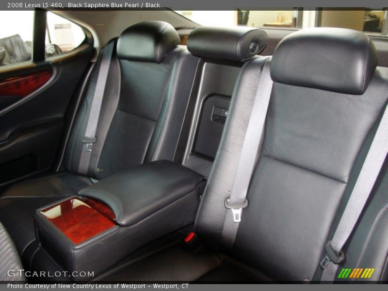 Black Sapphire Blue Pearl / Black 2008 Lexus LS 460