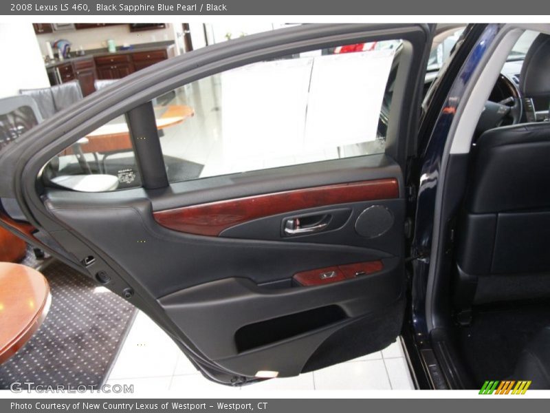 Black Sapphire Blue Pearl / Black 2008 Lexus LS 460