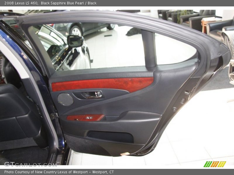 Black Sapphire Blue Pearl / Black 2008 Lexus LS 460