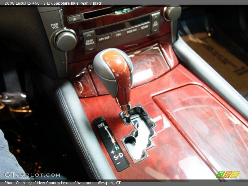 Black Sapphire Blue Pearl / Black 2008 Lexus LS 460