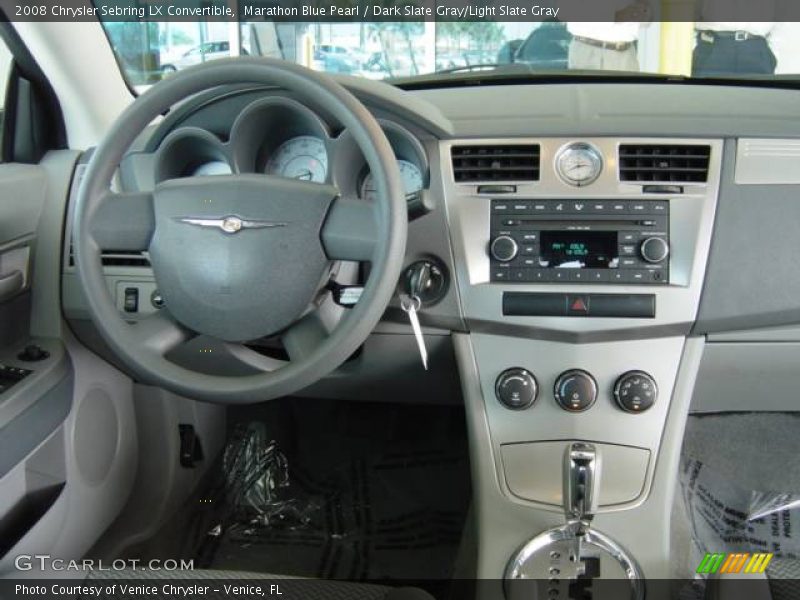 Marathon Blue Pearl / Dark Slate Gray/Light Slate Gray 2008 Chrysler Sebring LX Convertible