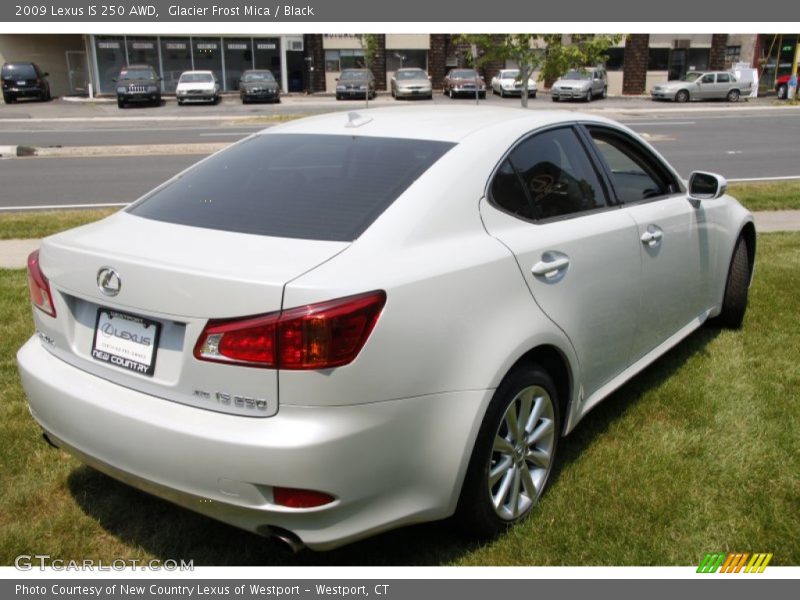 Glacier Frost Mica / Black 2009 Lexus IS 250 AWD