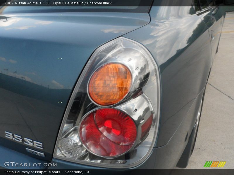 Opal Blue Metallic / Charcoal Black 2002 Nissan Altima 3.5 SE