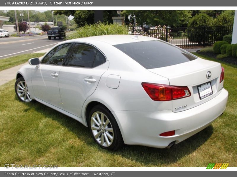 Glacier Frost Mica / Black 2009 Lexus IS 250 AWD