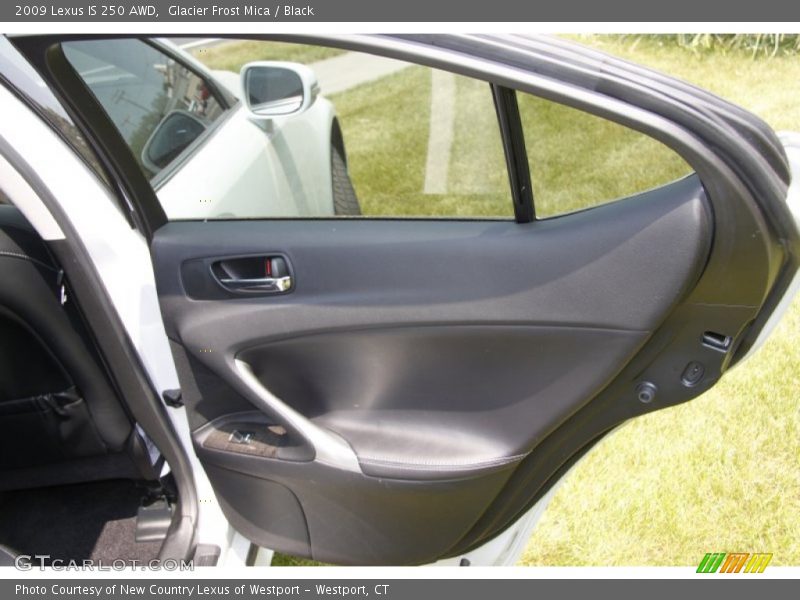 Glacier Frost Mica / Black 2009 Lexus IS 250 AWD