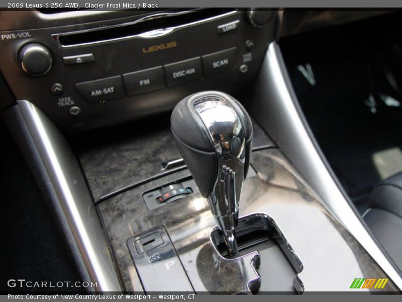 Glacier Frost Mica / Black 2009 Lexus IS 250 AWD