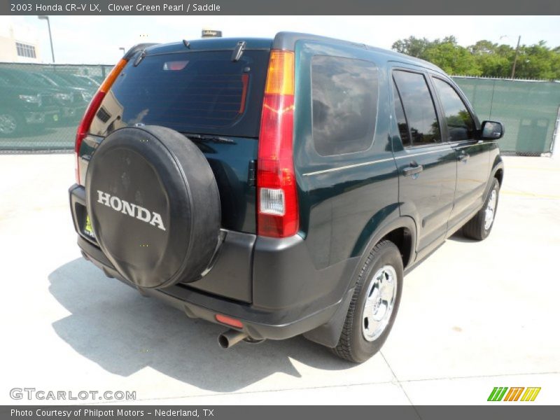 Clover Green Pearl / Saddle 2003 Honda CR-V LX