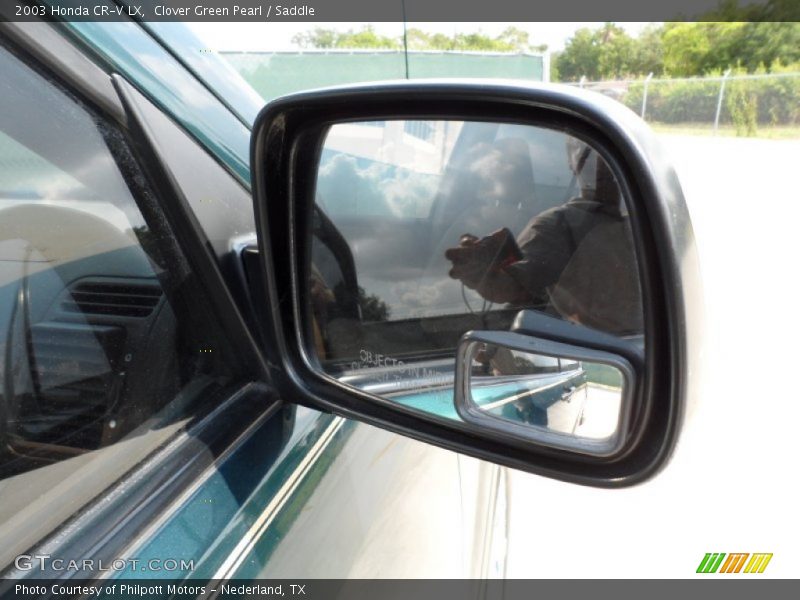 Clover Green Pearl / Saddle 2003 Honda CR-V LX