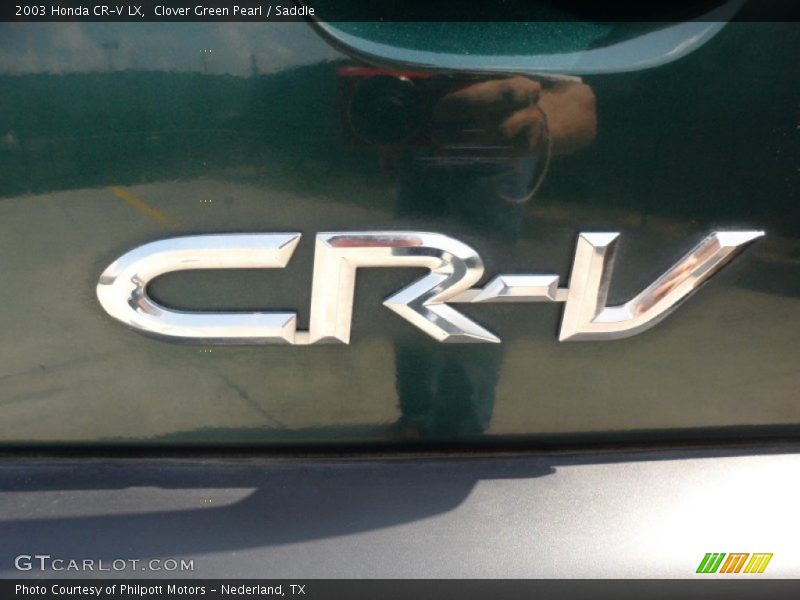 Clover Green Pearl / Saddle 2003 Honda CR-V LX