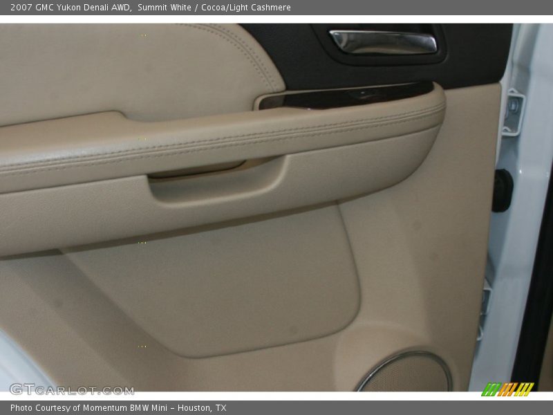 Summit White / Cocoa/Light Cashmere 2007 GMC Yukon Denali AWD