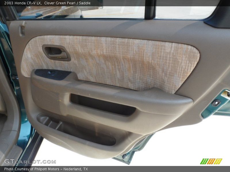 Clover Green Pearl / Saddle 2003 Honda CR-V LX