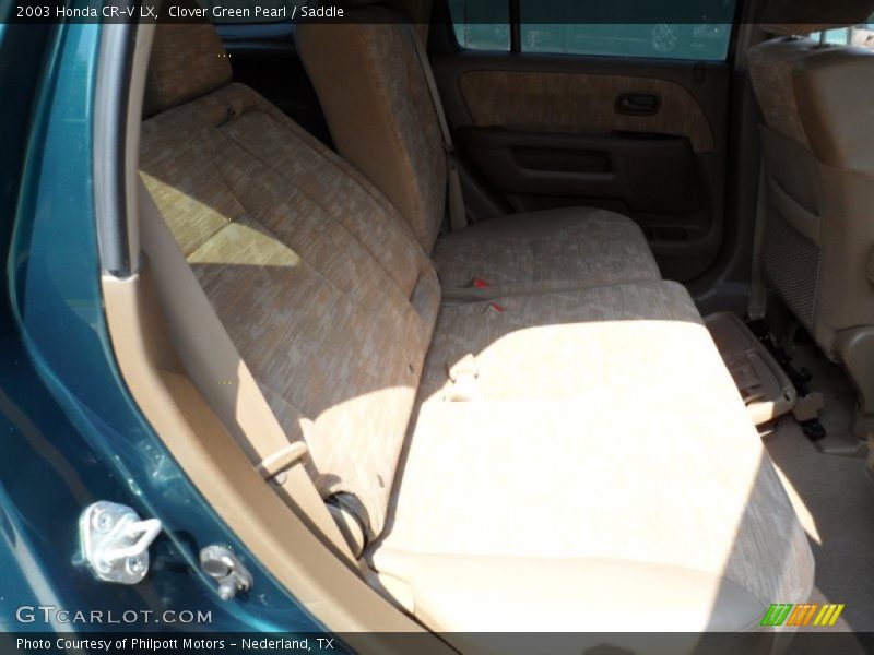 Clover Green Pearl / Saddle 2003 Honda CR-V LX