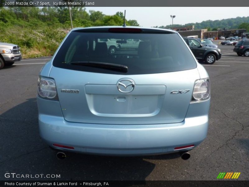 Icy Blue Metallic / Sand 2008 Mazda CX-7 Sport