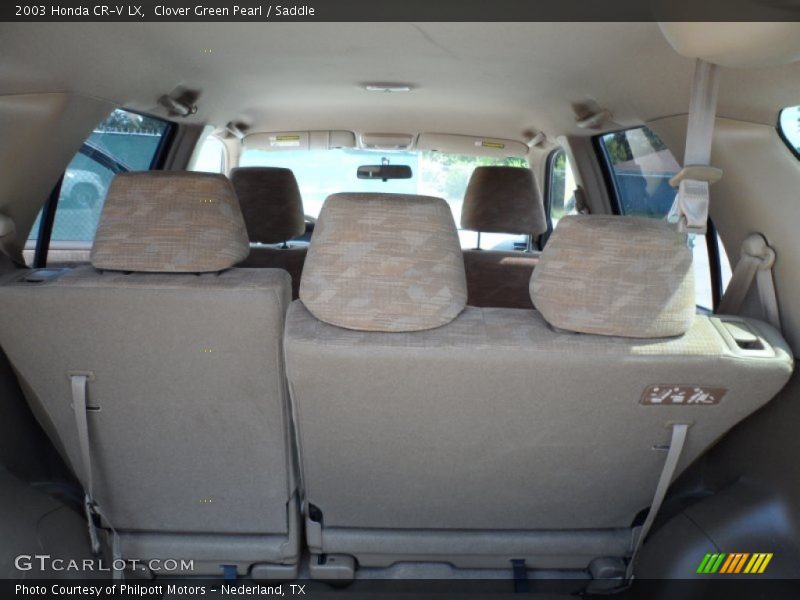 Clover Green Pearl / Saddle 2003 Honda CR-V LX