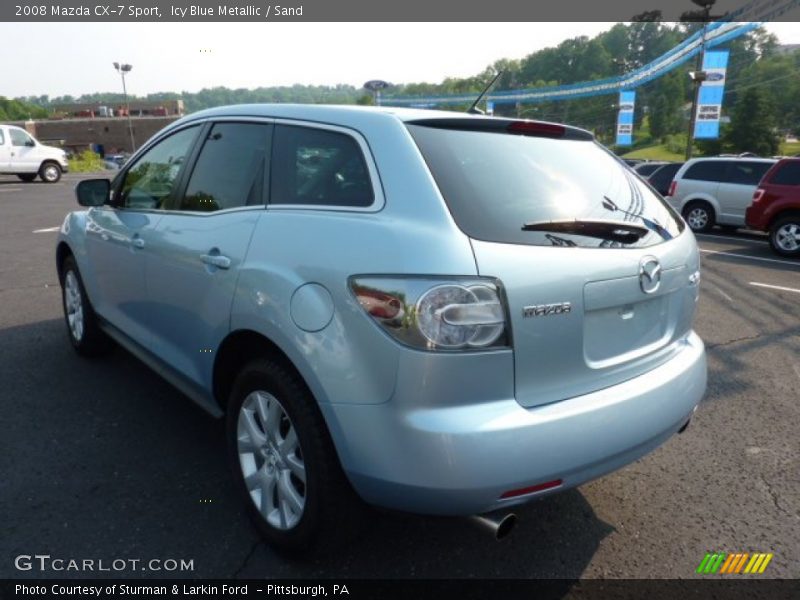 Icy Blue Metallic / Sand 2008 Mazda CX-7 Sport