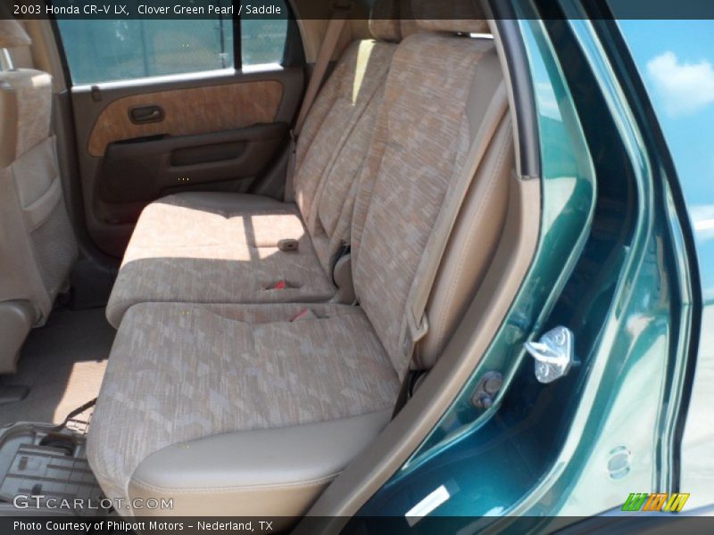 Clover Green Pearl / Saddle 2003 Honda CR-V LX