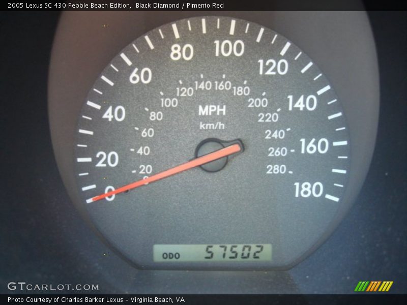 Black Diamond / Pimento Red 2005 Lexus SC 430 Pebble Beach Edition