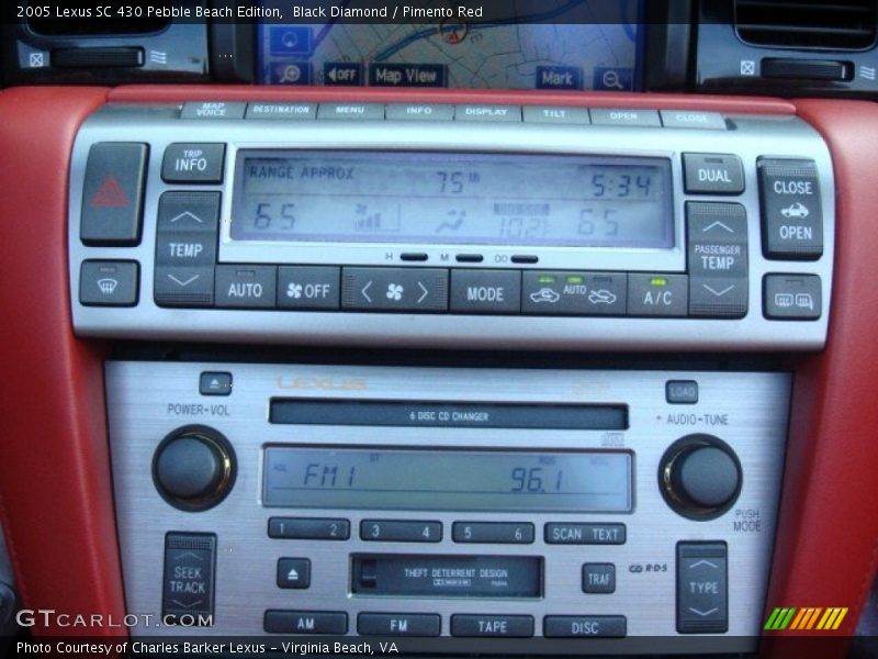 Black Diamond / Pimento Red 2005 Lexus SC 430 Pebble Beach Edition
