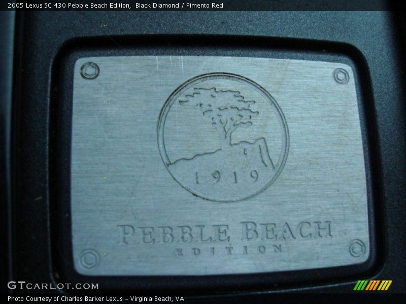  2005 SC 430 Pebble Beach Edition Logo