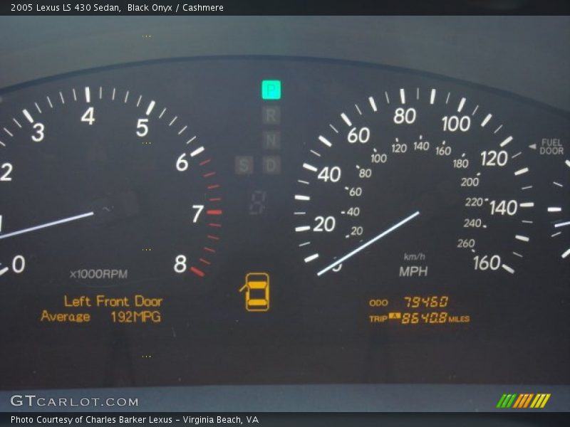 Black Onyx / Cashmere 2005 Lexus LS 430 Sedan