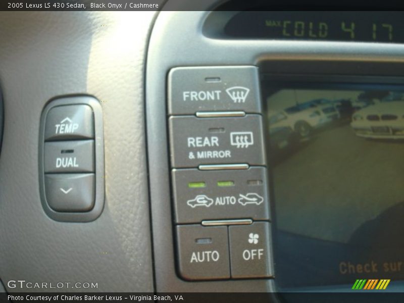 Black Onyx / Cashmere 2005 Lexus LS 430 Sedan