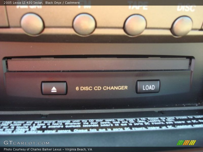 Black Onyx / Cashmere 2005 Lexus LS 430 Sedan