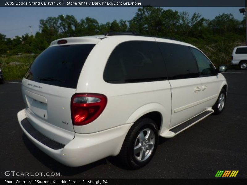 Stone White / Dark Khaki/Light Graystone 2005 Dodge Grand Caravan SXT