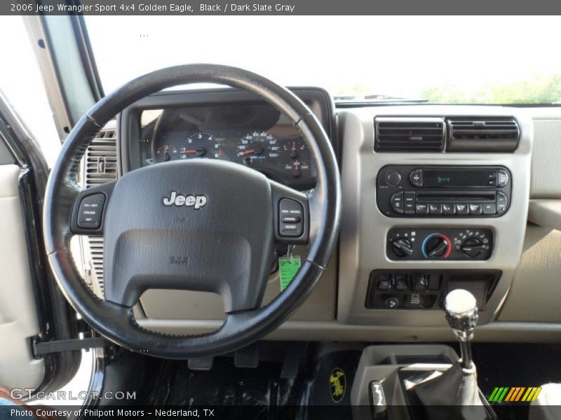 Dashboard of 2006 Wrangler Sport 4x4 Golden Eagle