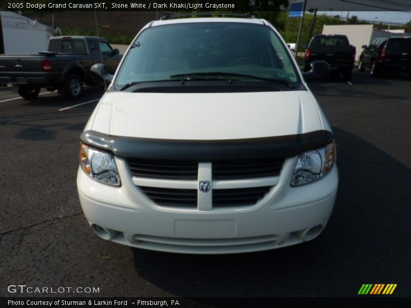 Stone White / Dark Khaki/Light Graystone 2005 Dodge Grand Caravan SXT