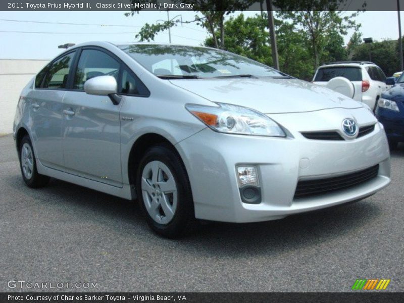 Classic Silver Metallic / Dark Gray 2011 Toyota Prius Hybrid III