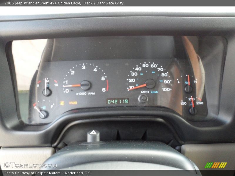  2006 Wrangler Sport 4x4 Golden Eagle Sport 4x4 Golden Eagle Gauges