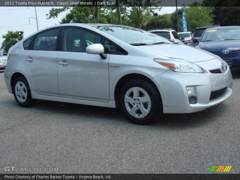Classic Silver Metallic / Dark Gray 2011 Toyota Prius Hybrid III