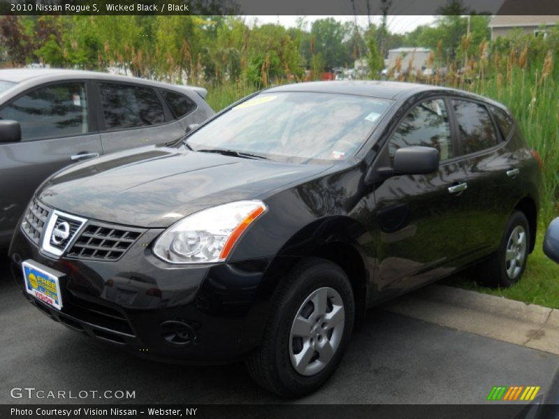 Wicked Black / Black 2010 Nissan Rogue S