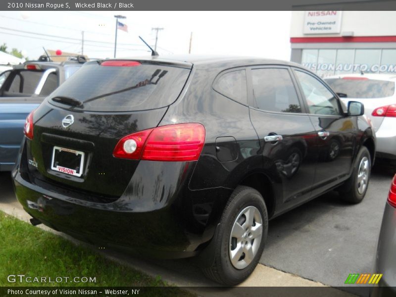Wicked Black / Black 2010 Nissan Rogue S